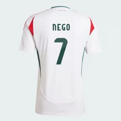 Loic Nego #7 Ungarn Fodboldtrøjer EM 2024 Udebanetrøje Mænd